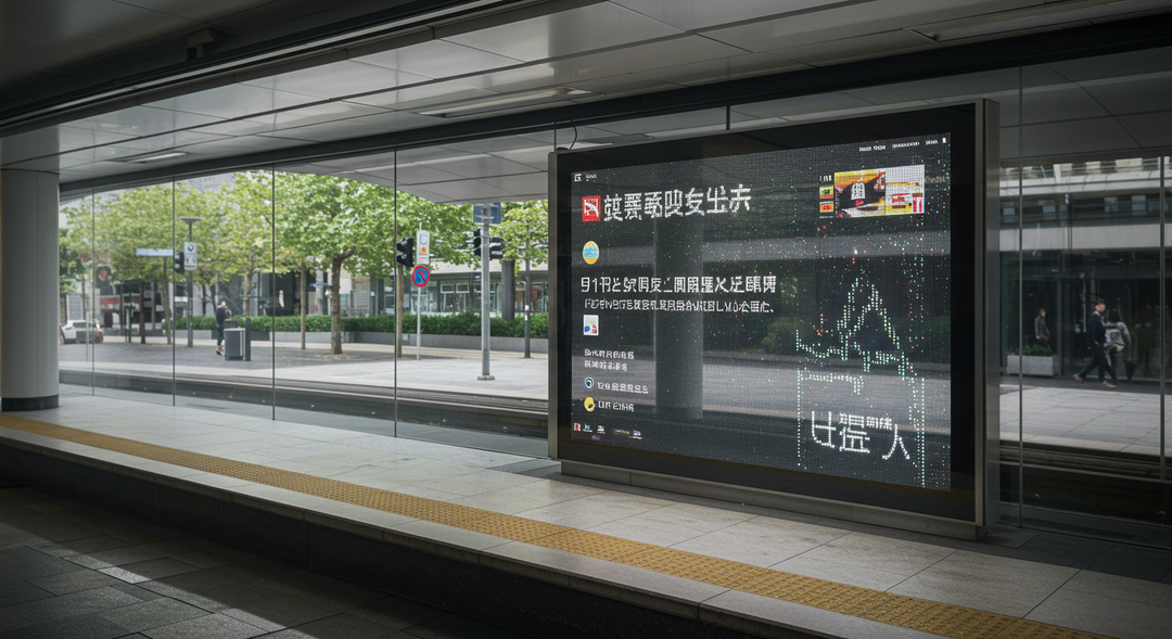 公共交通機関の案内板